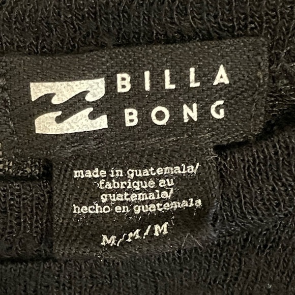 Billabong Women’s Swim Cover Dress Medium Black Out For Waves Semi Sheer Coastal - Picture 12 of 17